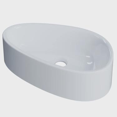 Imagem de Cuba de Apoio Gota Para Banheiro Lavabo C01 BG43W Branco - Lyam