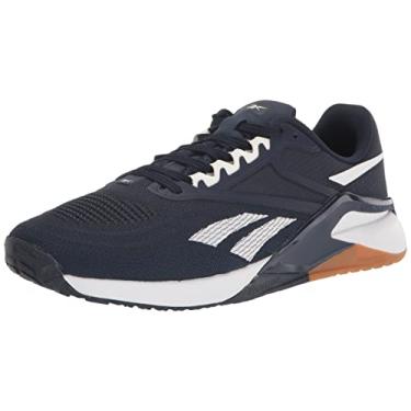 Imagem de Reebok Tênis de corrida masculino Nano X2 Gym Performance, Reefresh Vector azul marinho/branco/chiclete, 38