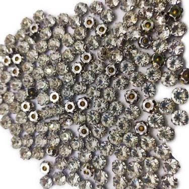 Imagem de  Strass de Rebitar 8mm + Rebite Aço inox - Alto Brilho - 100 Peças - I