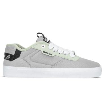 Imagem de Tênis Hocks Unissex Lona Flat Core Cascalho | Cinza