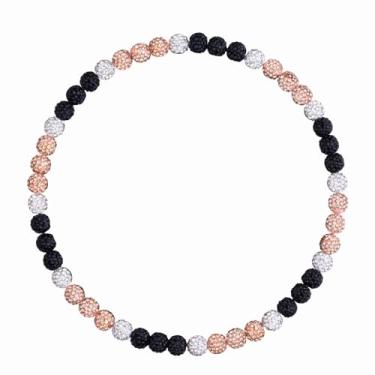 Imagem de NUKAYAI Colar masculino com contas de beisebol, coleção Bling Ice 40,6 cm/45,7 cm, strass brilhante, inspirado em discoball, colares, presentes para amantes de times de jogadores de beisebol, 20