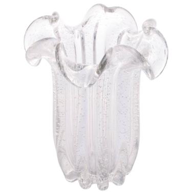 Imagem de Vaso Decorativo de Vidro Murano Italy Transparente 24x19cm Wolff