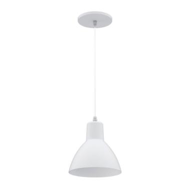 Imagem de Lustre Pendente Taschibra Cúpula Td 622 E27 Bivolt Branco Fosco