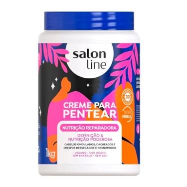 Imagem de Salon Line, Creme de Pentear, Nutrição Reparadora, Definição e Nutrição Poderosa, Vegano - Cabelos Ondulados, Cacheados e Crespos, 1 Kg