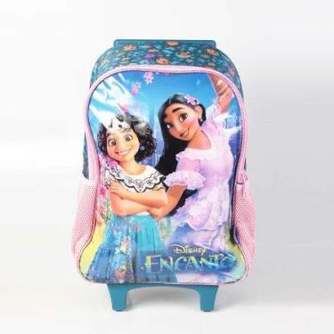 Imagem de Mochila Grande Rodinha Escolar Infantil Disney Encanto Roxo - Napolest