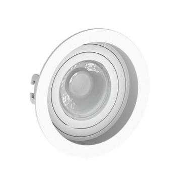 Imagem de Spot Embutir Redondo Branco ABS Recuado P/ 1xMR16 Dicroica - EMBUTIDO,