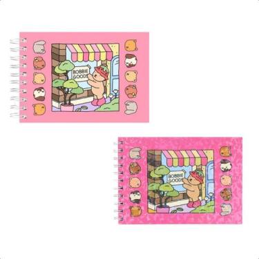 Imagem de Kit com 2 Livro de Colorir Caderno Bobbie Goods Capa Dura Holográfica 
