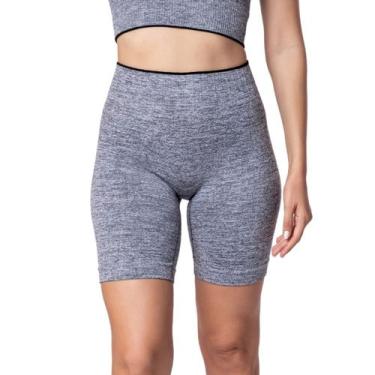 Imagem de Bermuda Fitness Speedo Feminina Cintura Alta Cós Duplo Tecido Canelado