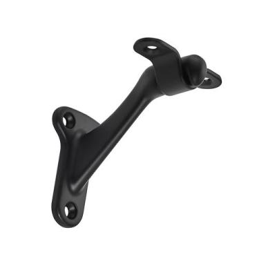 Imagem de Suporte de corrimão khtumeware Matte Black, pacote com 6 7,62 cm