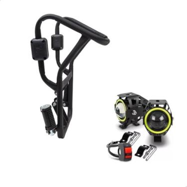 Imagem de Protetor Carenagem E Motor Dianteiro Fz15 2023 + Farol Led