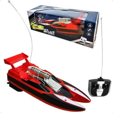 Imagem de Brinquedo Super Lancha Controle Remoto 2 Motores Barco Sport - PICA PA