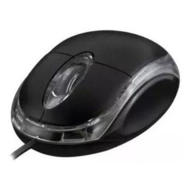Imagem de Mouse Usb Óptico Luminoso Novo - OEM, Preto