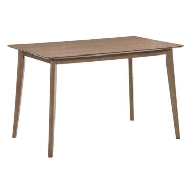 Imagem de Mesa de Jantar Finlândia Retangular 120 cm Tampo em MDF NogueIra Base Madeira Seringueira