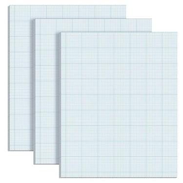 Imagem de Bloco de papel milimetrado Ctosree 8,5 x 11 polegadas 10 quadrados/cm 