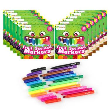 Imagem de Conjunto de marcadores para colorir D-fantix, 144 unidades, lavável pa