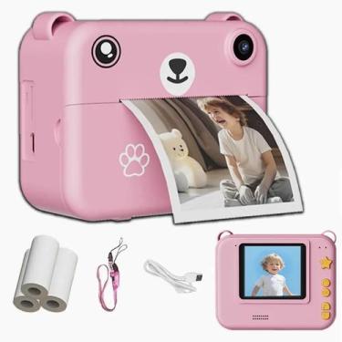 Imagem de Câmera Digital Infantil 1080P HD Gravador De Vídeo Com Mini Impressora