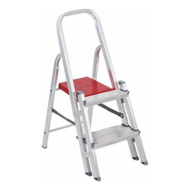 Imagem de Escada De Aluminio Dupla 120 Kg 2 Degraus Reisam