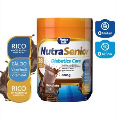 Imagem de Suplemento Alimentar Zero Açúcar - Nutra Senior Diabetics Care, 800g, 