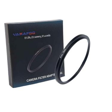 Imagem de Adaptador de anel de metal para cima/para baixo compatível com câmeras mirrorless DSLR Lens, conversor de rosca de filtro UV CPL ND, preto (67-72)