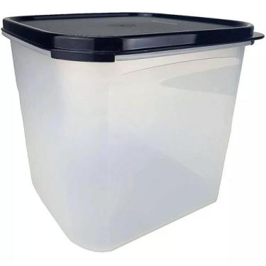 Imagem de Tupperware Modular Quadrado 3 - 4litros, Natural/Preto