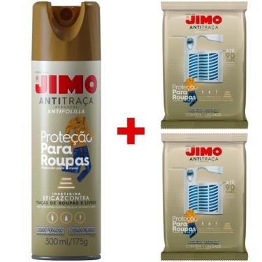 Imagem de KIT 1 Antitraça Aerossol 300ml 175g 2 Antitraça Cartela Antipolilla JI
