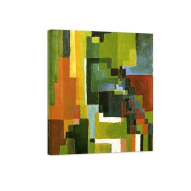 Imagem de Pinturas Famosas em Tela-Quadros Decorativos-Colored Forms II-Pôster e Impressões para Sala de Estar e Casa 80x95cm31x37in Tela Embrulhada