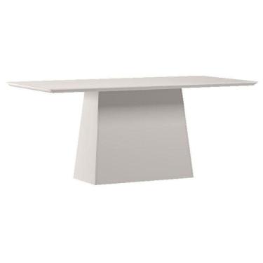 Imagem de Mesa De Jantar 180 Cm Barbara Com Vidro Off White – New Ceval