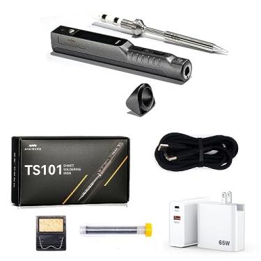 Imagem de TOOLSAGE Kit De Ferro De Solda Ts101 Ts100 Atualizado Pd Dc Programável Mini Estação De Ferro De Solda De Calor Rápido Portátil Com Conjunto De Pontas Bc2