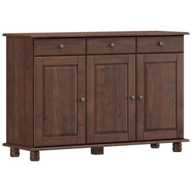 Imagem de Aparador Buffet Para Sala de Jantar 3 Portas 3 Gavetas Rústico Lazuli 