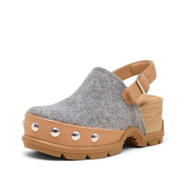 Imagem de Sorel Roam'n Clog Felt feminino, Tawny Buff/Gum 2, 36