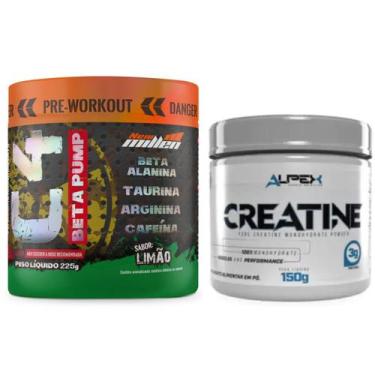 Imagem de Kit Pré Treino C4 New Millen + Creatina Pura Alpex 150g - Alpex Nutrit
