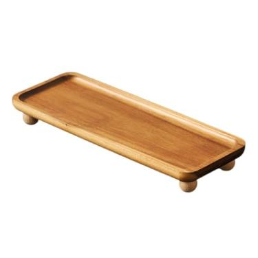 Imagem de Wzmzjy Cadeira de Pedestal Decorativa Rústica de Madeira, Tábua de Armazenamento de Cozinha para Mesa, Expositores de Mesa, 28cmx10.5cmx3.5cm