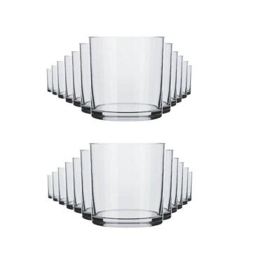 Imagem de Jogo 12 Copos De Whisky Rocks Vidro 300 Ml - Nadir