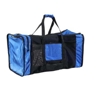 Imagem de rockible Bolsa de mergulho de malha, bolsa de mão para equipamento de mergulho, de praia para caiaque, natação e mergulho, Azul