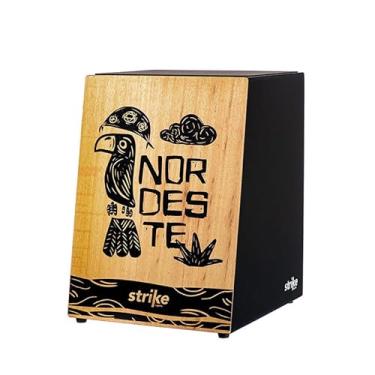 Imagem de Cajon FSA Instrumento de Percussão Profissional Feito à Mão - Graves Profundos, Som de Caixa Nítido, Madeira Brasileira, Design Ergonômico de Inclinação SK4071 NORDESTE
