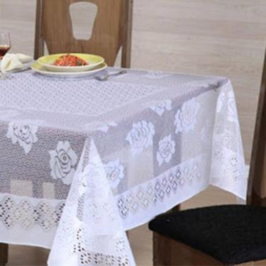 Imagem de Toalha De Mesa Bene Casa Renda Retangular Branca