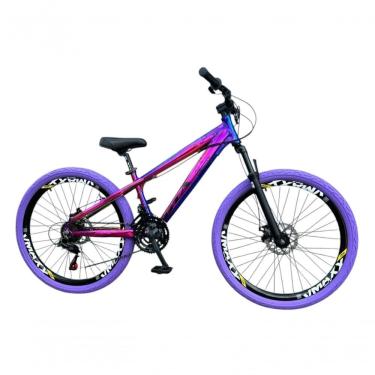 Imagem de Bicicleta Aro 26 Gta Camaleão 21V Câmbios Importados Aro Vmaxx Pneu Roxo