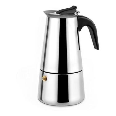 Imagem de Cafeteira Expresso Italiana 4 Cafés Xícaras Aço Inox - Top Chef