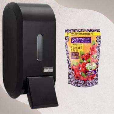 Imagem de Saboneteira Premisse Preta + Sabonete Premisse 450 Ml, Guaraná E Açaí