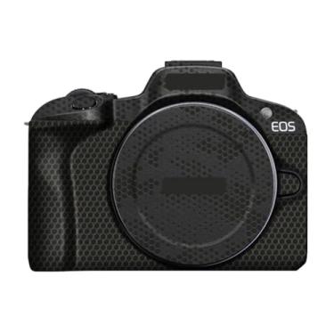 Imagem de R 100 Adesivo de corpo de câmera kit de película protetora acessórios de pele decalques de vinil para Canon EOS R100 (preto de bambu)