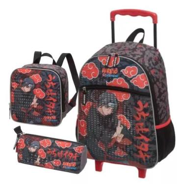 Imagem de Kit Escolar Naruto Itachi - Mochila + Lancheira + Estojo - Pacific