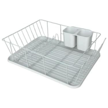 Imagem de Escorredor De Louças com Bandeja Branco HANOVER Para Bancada - MEK