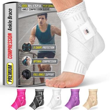 Imagem de Cinta de tornozelo BLITZU para mulheres/homens, fascite plantar branca