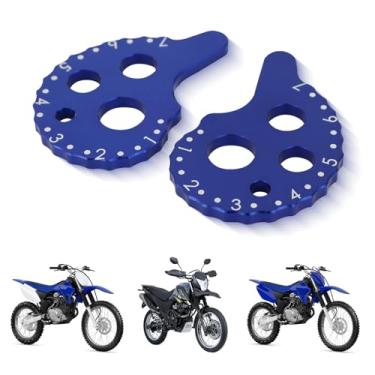 Imagem de USTPO Tensor de corrente traseira de motocicleta CNC para TTR 125 TTR125LE 08-09 11-25 TTR125E 05-09 TTR125L 05-08 Dirt Bike Blue