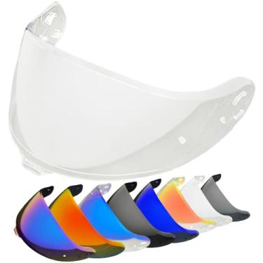 Imagem de YMTSGEQ Neotec 3 Viseira de substituição para capacete. CNS-3C Capacete Protetor Facial Acessórios de Capacete de Motocicleta Proteção UV Compatível com Neotec 3 (Uso Diurno e Noite)