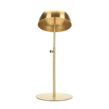 Imagem de ZJchao Organizador do Chapéu, Suporte de Exibição de Chapéu, Altura Ajustável Multifuncional Com Design de Formato 3D Armazenamento de Aço Inoxidável para Tampas de Beisebol, Tampa e (Ouro)