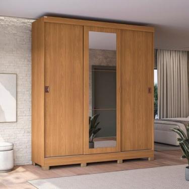 Imagem de Guarda-roupa Casal 3 Portas com Espelho Móveis Kappesberg