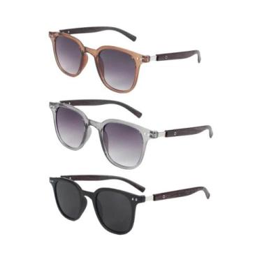 Imagem de Óculos De Sol Vintage Com Armação De Madeira Para Homens E Mulheres, L