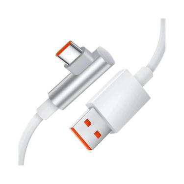Imagem de Cabo USB-C 90 Graus para Carregamento Rápido (6A/67W/120W) - Xiaomi Re