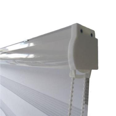 Imagem de Persiana Rolo Duplo Bandô Sunny Branca 220 L X 220 A Cortina